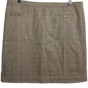 NWT Loft Gold Shimmer Embroidered Pencil Skirt